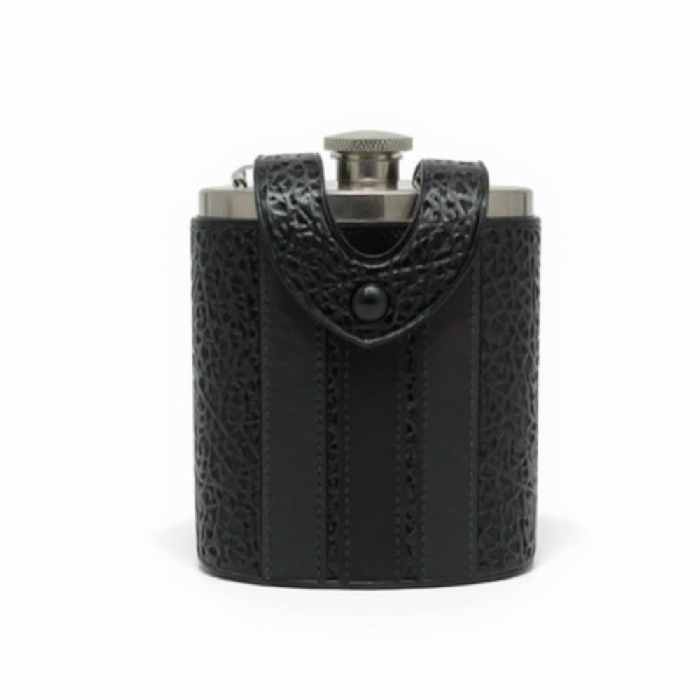 Coach Black Leather Flask Holder